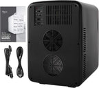 Cooluli 15L Mini Fridge with Magnetic Blackboard - Portable Small Refrigerator for Travel, Car & Office, V15LE2BK
