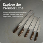 Shun Cutlery Premier Chef's Knife 8”, Thin, Light Kitchen Knife, Ideal for All-Around Food Preparation, Authentic, Handcrafted Japanese Knife, Professional Chef Knife