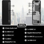 HP ProDesk 400 G9 SFF Business Desktop Computer  Intel CPU  32GB RAM  1TB PCle SSD  Dual 4K Display Support  USB-C  HDMl  RJ-45  Wi-Fi  Wired Keyboard & Mouse  Windows 11 Pro