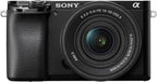 Sony ILCE6100KB Alpha 6100 Mirrorless 4K Video Camera with E PZ 16-50mm Lens - Black