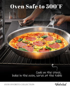Titanium Pan, 12 Inch Pure Titanium Hammered Pro frying pan with Lid, Non-Toxic Skillet for Cooking, PFAS/PFOA/PTFE Free Cookware, Dishwasher&Oven Safe, Kitchen Induction Compatible