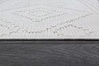 Beverly Rug Micro Loop Large Area Rug White 9x12 Modern Luxury Boho Geometric Durable Indoor Area Rugs for Living Dining Room Office Stain Resistant Non Shedding Casual Indoor Carpet White 9 x 12