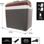 Koolatron 12V Iceless Cooler & Warmer – Portable 26 qt Electric Cooler/Nevera Portátil Eléctrica for Car Truck Camper Boat Hard Sided Mini Fridge for Camping Picnic Travel Lunch Food Drinks Office