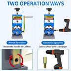 Upgraded Manual Wire Stripper Machine 0.06-1.57in,Cable Stripper Machine for Drill, Wire Stripper Tool With Hand Crank Portable,Wire Stripping Machine For Scrap Copper Recycling