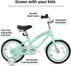 JOYSTAR 12 14 16 Inch Kids Cruiser Bike for Ages 2-7 Years Old Girls & Boys, Kids' Bike with Training Wheels, Coaster Brake, Adjustable Seat & Fenders, Child Bicycles