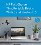 HP 14" Ultra Light Laptop for Student & Home (Intel Quad-Core N4120  4GB RAM  128GB(64GB + 64GB SD)  1-Year Office 365) 11-Hr Long Battery Life  Webcam  WiFi  Win 11 Home in S Mode - Snow White