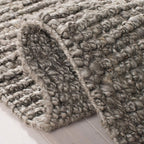 SAFAVIEH Area Rug 8x10 - Natural Fiber Collection - Large - Light Grey, Handmade Chunky Textured Jute, Thick (NF447G)