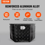 VEVOR Trailer Tongue Box, Heavy Duty Trailer Tongue Tool Box Storage Organizer with Lock & Keys, Utility Tool Chest for Pickup Truck Bed, RV, SUV, Off-Road Vehicle, Aluminum, 39" x 16.5" x 12", Black