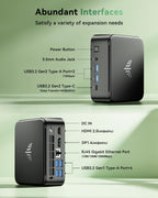 KAMRUI Mini PC  E3B 32GB RAM 512GB SSD Mini Gaming Computers AMD Ryzen 5 7430U Micro Desktop Computer (Max 4.3GHz 6C/12T  Beat 5650U)  Small PC Support WiFi 6  BT5.2  Triple Display for Office Home