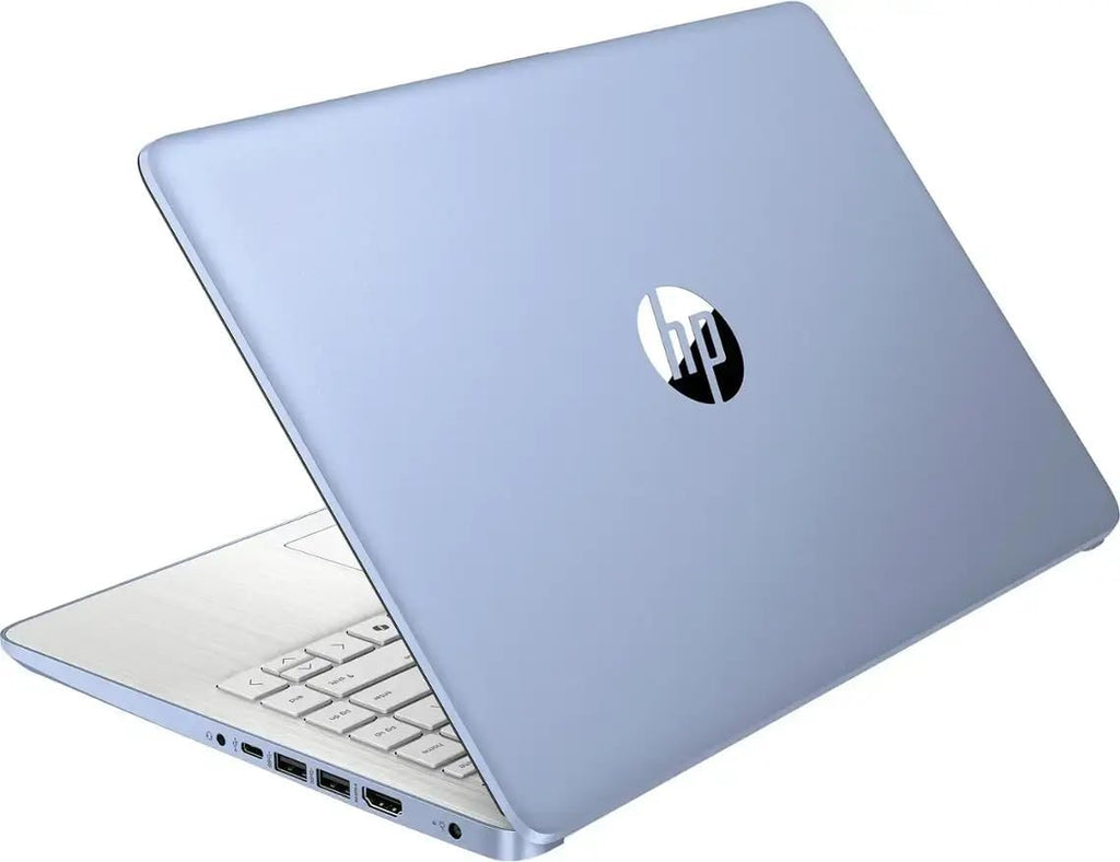 HP Laptop with Microsoft Office and 1TB Cloud Storage (1-Year) | 14 inch HD Computer | 4GB RAM | 128GB UFS | Intel 4-Core CPU(Beat i3-10110U) | Webcam | USB-C | Windows 11 Home in S Mode | LE Bundle