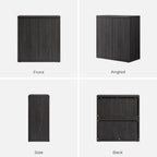 SICOTAS Buffet Cabinet with Storage Accent Sideboard Modern Credenza with Doors & Shelves Fluted Media Console Mid Century Coffee Bar Table for Living Room Kitchen Dining Room Hallway(3PCS)