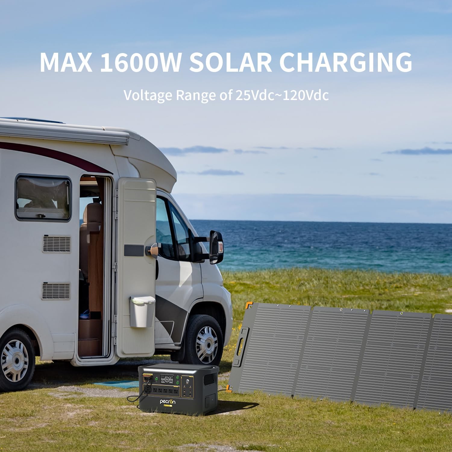 pecron Portable Power Station F3000LFP  3072Wh Solar Generator  3600W LiFePO4 Battery Home Backup  Fast Charging Lithium Battery with 100W USB-C Output for Home  Camping  RV  Emergency