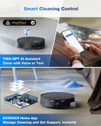 ECOVACS DEEBOT X9 PRO Omni Robot Vacuum and Mop, 16,600Pa Suction, OZMO Roller Self-Washing Mop, ZeroTangle 3.0, Triple Lift System, AI Navigation, Hands-Free Station