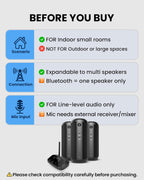 Avantree Harmony 2 – Multi-Room Wireless Speaker System with Bluetooth & Wired Inputs  Easy Setup  Expandable  30ms Low-Latency Sync for Whole-Home  Meeting Rooms & Small Indoor Events