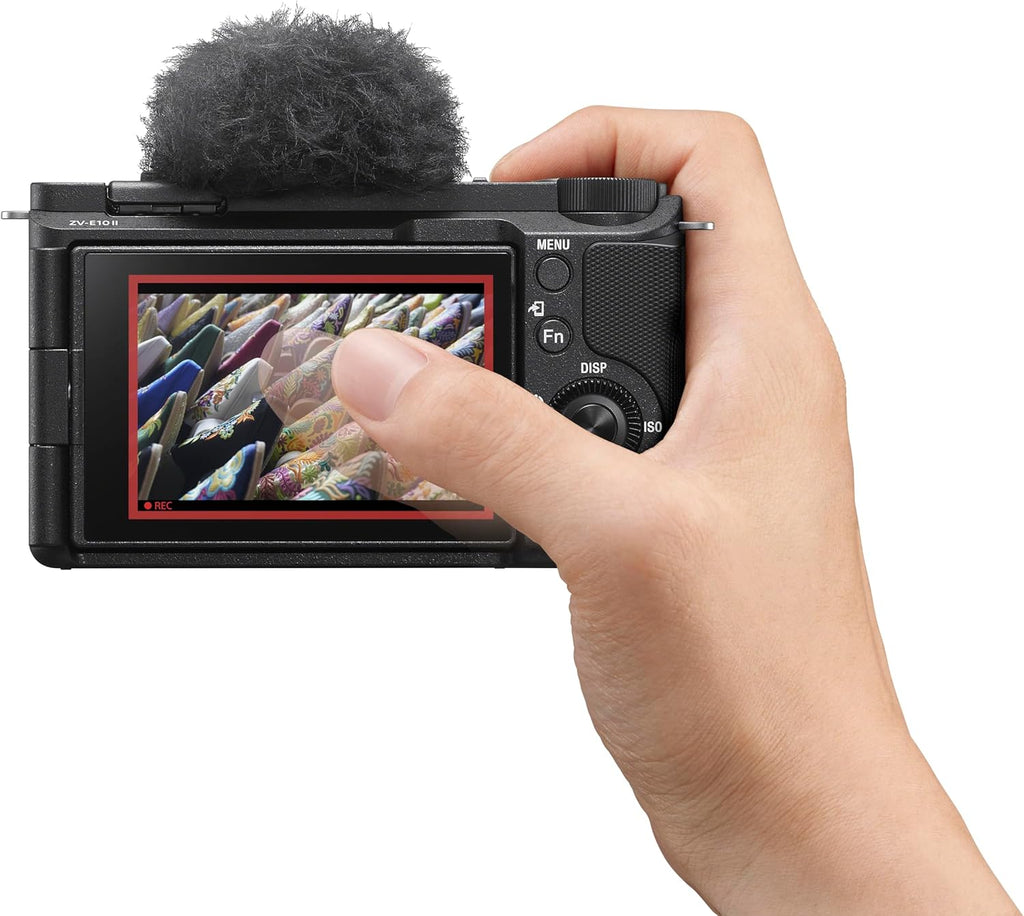 Sony Alpha ZVE10 II - APS-C Interchangeable Lens Mirrorless Content Creators' Camera - Black - Body Only