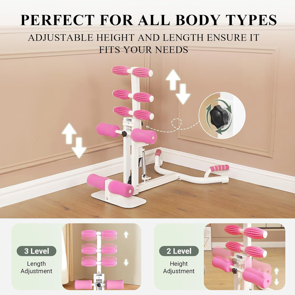 PAETA Squat Machine, Deep Squat Machine for Women, Glutes Workout Equipment with Adjustable Resistance Bands, Leg, Core & Ab Exercise Machine, Squat Assist Trainer for Home Gym