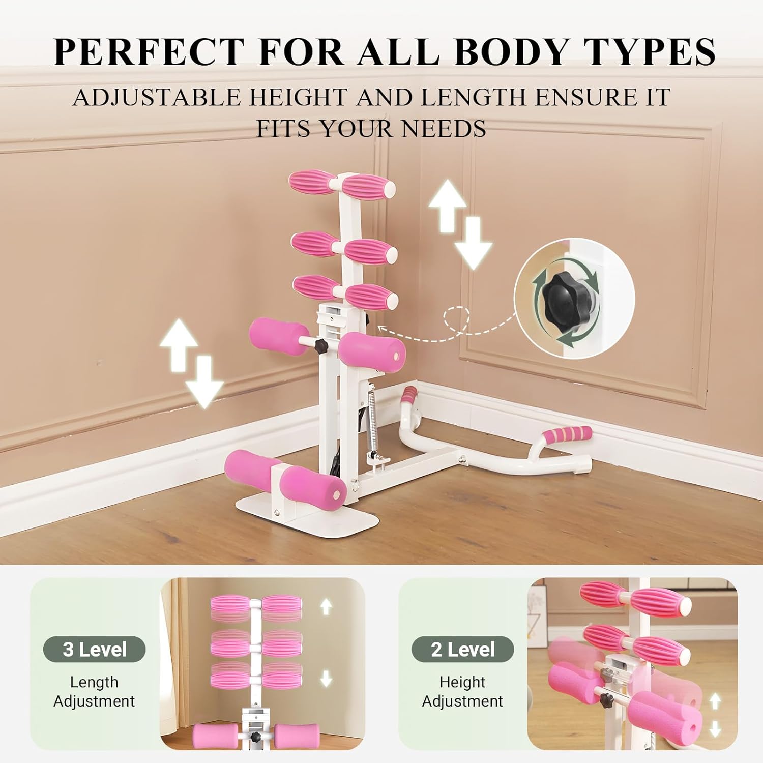 PAETA Squat Machine, Deep Squat Machine for Women, Glutes Workout Equipment with Adjustable Resistance Bands, Leg, Core & Ab Exercise Machine, Squat Assist Trainer for Home Gym