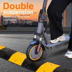 Electric Scooter, 350W/500W Powerful Motor, 8.5"/10" Solid Tires, 19/22Mph, 28/21/12 Miles Range,Dual Braking
