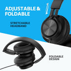 AILIHEN Classroom Headphones Bulk Wired for School, 12 Pack Headsets with Microphone for K-12 Grade Classroom, Students, Teens, 3.5mm Jack for Chromebook, Computer, Laptop (Black)