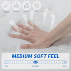 14″ King Hybrid Mattress – Cooler, Quieter & Deeper Comfort, Airflow Foam + Pocket Coils, 2″+ Plush Cushion, Heavy-Duty Support, CertiPUR-US, Fiberglass-Free, Mattress in a Box
