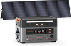 OSCAL 3600W Portable Power Station PowerMax 3600PE with 500W Solar Panel  2016Wh Solar Generator  1500W AC Charging  LiFePO4 Battery Power Station for Home Use  Camping  RV  Emergency