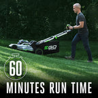 EGO Power+ Electric Lawn Mower  Self-Propelled Cordless with Touch Drive  Includes 56V 7.5Ah Battery and Rapid Charger – LM2125SP