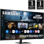 Samsung 43” Smart Monitor M7 (M70F) 4K UHD Display  Samsung Vision AI  Smart TV Apps  Gaming Hub  USB-C  HDMI and USB-A  Black  LS43FM702UNXZA  2025