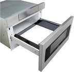 SHARP SMD3070ASY Microwave Drawer Oven, 30-inch, 1.2 Cubic Feet, 950 Watt, Concealed Angled Touch Control Panel with Digital LCD Display, Stainless Steel