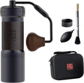 1Zpresso K-Ultra Manual Coffee Grinder Iron Gray with Carrying Case, Assembly Consistency Grind Stainless Steel Conical Burr, Foldable Handle, Numerical External Adjustable Setting, All-Round Grinder