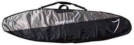 DORSAL Travel Shortboard and Longboard Surfboard Board Day Bag Cover Black/Grey Nylon 5'7