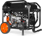 WEN 5 600-Watt Dual Fuel Portable Generator with Wheel Kit  Electric Start  and CO Watchdog (DF5600X)