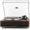 1 by ONE High Fidelity Belt Drive Turntable with Built-in Speakers  Vinyl Record Player with Magnetic Cartridge  Wireless Playback and Aux-in Functionality  Auto Off