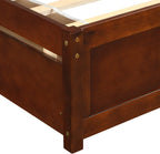 Harper & Bright Designs Twin Bed Frame with Storage, Wood Platform Bed with 2 Drawers and Headboard (Walnut)