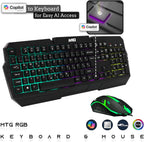 TechMagnet HP G4 Desktop Computer PC AMD Pro A10-9700 R7 8GB RAM 256GB SSD 24 Inch Curved Monitor RGB Speaker RGB Keyboard with AI-Enabled Copilot Key Mouse 2X ARGB Fan WiFi Windows 11 Pro (Renewed)