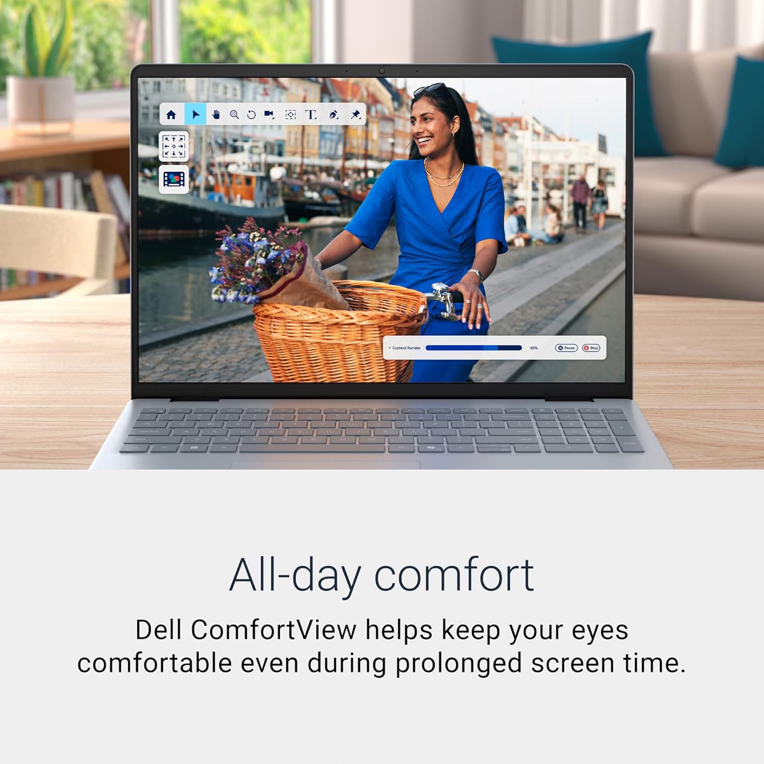 Dell 16 Laptop DC16251-16.0-inch 16:10 FHD+ Display  Intel Core 7 150U  16GB DDR5 RAM  1TB SSD  Intel Graphics  Windows 11 Home  Onsite Service - Platinum Silver