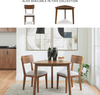 Signature Design By Ashley Lyncott Casual Triangle Dining Room Table, Mid-Century Modern, Seats 3, Rounded Corners, Wood, 35.25" W x 33.5" D x 30" H, Brown