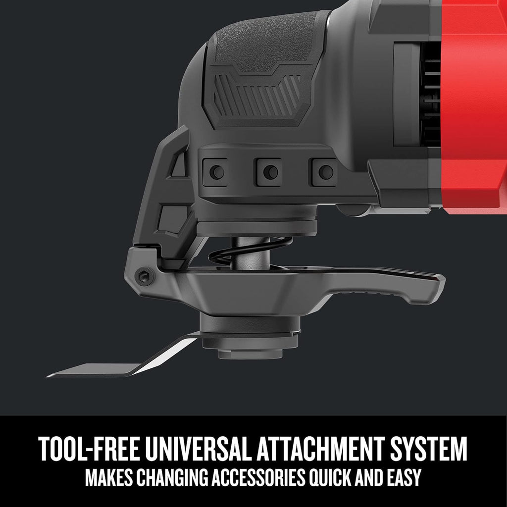 CRAFTSMAN Oscillating Tool, 3-Amp, Includes Universal Tool-free Accessory System, Blades, Sandpaper and Tool Bag, Corded (CMEW401)