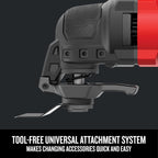 CRAFTSMAN Oscillating Tool, 3-Amp, Includes Universal Tool-free Accessory System, Blades, Sandpaper and Tool Bag, Corded (CMEW401)