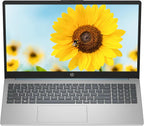 HP 15.6" FHD Touchscreen Business Laptop Computer  Intel 8-Core i3-N305 Processor  16GB RAM 512GB SSD  Numeric Keypad  Windows 11  AI Copilot Ready  NLY Earphones  Moonlight Blue