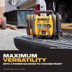 DEWALT Tire Inflator Portable Air Compressor 20V MAX, Car Air Pump with Automatic Shut Off, LED Light, Tool Only (DCC020IB)