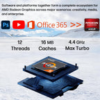 Lenovo ThinkBook 16 Gen 7 Business Laptop (16" FHD+ Anti-Glare  AMD Ryzen 5 7533HS (> i7-1255U)  16GB DDR5 RAM  512GB SSD)  Fingerprint Reader  Webcam  Ethernet  Wi-Fi 6  Win 11 Pro w/ Copilot  Grey