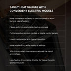 Harvia The Wall Electric Sauna Heater, Powerful 240V Sauna Stove for Medium Sized Rooms, Illuminated Operating Panel, Electric Heater for Dry Sauna Room, Includes Stones (6kW - Black)
