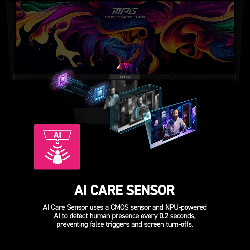 msi MPG 271QR QD-OLED X50 27-inch 2560 x 1440 (QHD) Gaming Monitor  500Hz  AMD Adaptive-Sync  HDR Ready  HDMI  VGA Port  VESA Mountable  Tilt  4-Side Slim Bezel  0.03ms  Black