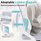 Ergonomic Office Chair,Mesh Office Chair with Lumbar Support,High Back Desk Chair with Flip-up Arms,400 lbs Big and Tall Computer Chair with Headrest,Comfy Desk Chairs (Lavender)