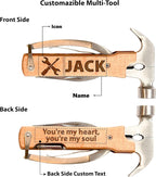 Personalized All in One Survival Tools Hammer Multitool Gifts for Men, Stocking Stuffers for Him, Gifts for Him Husband Dad Grandpa Son for Christmas, Tools For Dad, Mens Birthday