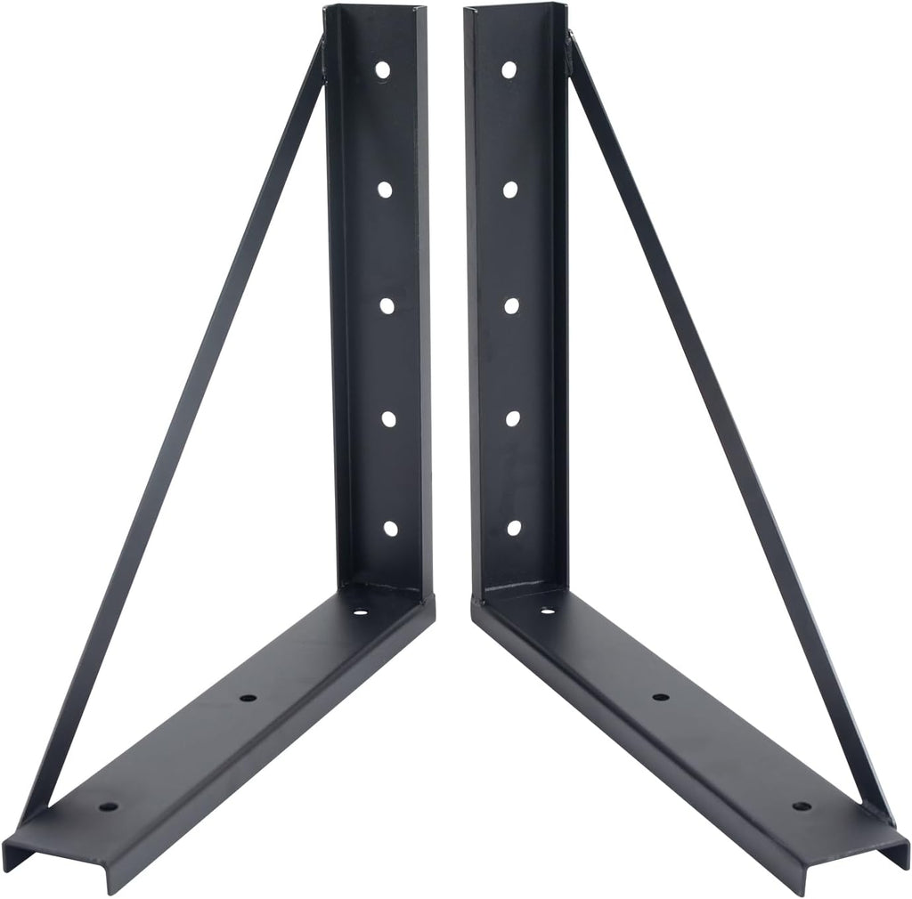 Colinktool Underbody Steel Mounting Brackets,18 x 18 Inch Truck Tool Box Mounting Kit, with Screws Spacers and Sleeves - 2 PCS