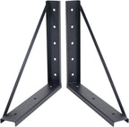 Colinktool Underbody Steel Mounting Brackets,18 x 18 Inch Truck Tool Box Mounting Kit, with Screws Spacers and Sleeves - 2 PCS