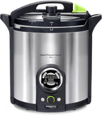 Presto 02152 17-Quart Digital Pressure Canner - Digital Display, Waterbath Capable, 10 Built-In Safety Features, Recipe Book, Stainless Steel