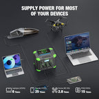 Portable Power Station 330W  288.6Wh Solar Generator with 60W USB-C PD Output  110V Pure Sine Wave AC Outlet  5W Wireless Charging  330W Backup Lithium Battery for Outdoor Camping Travel Hunting Home