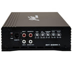 Stinger Audio MT20001 1-Channel Monoblock 2000 Watt RMS Car Audio Subwoofer Amplifier w/Remote Control Bass Knob  Class D  Hexfet Mosfet  Subsonic Filter  Low-Pass Filter  Bass Boost Q